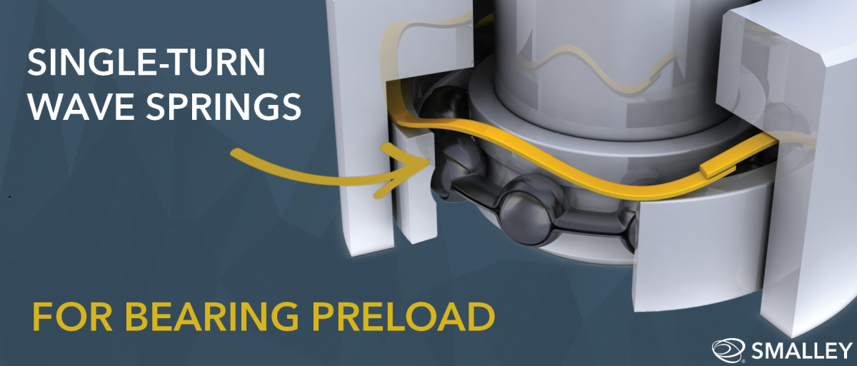 single turn wave springs for brearing preload